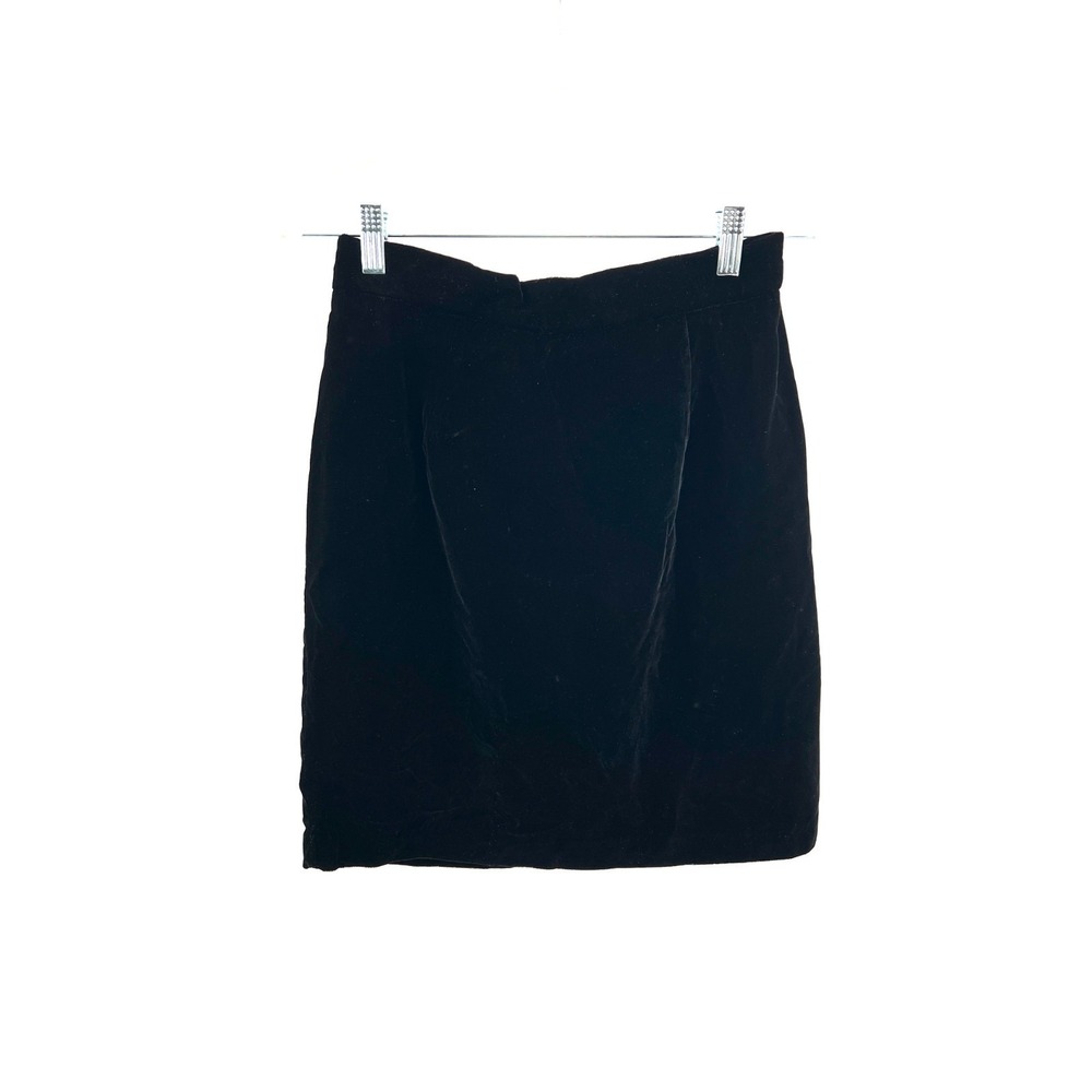 Le chateau Canada velvet velour black pencil skirt whimygoth romantic gothic 9 8